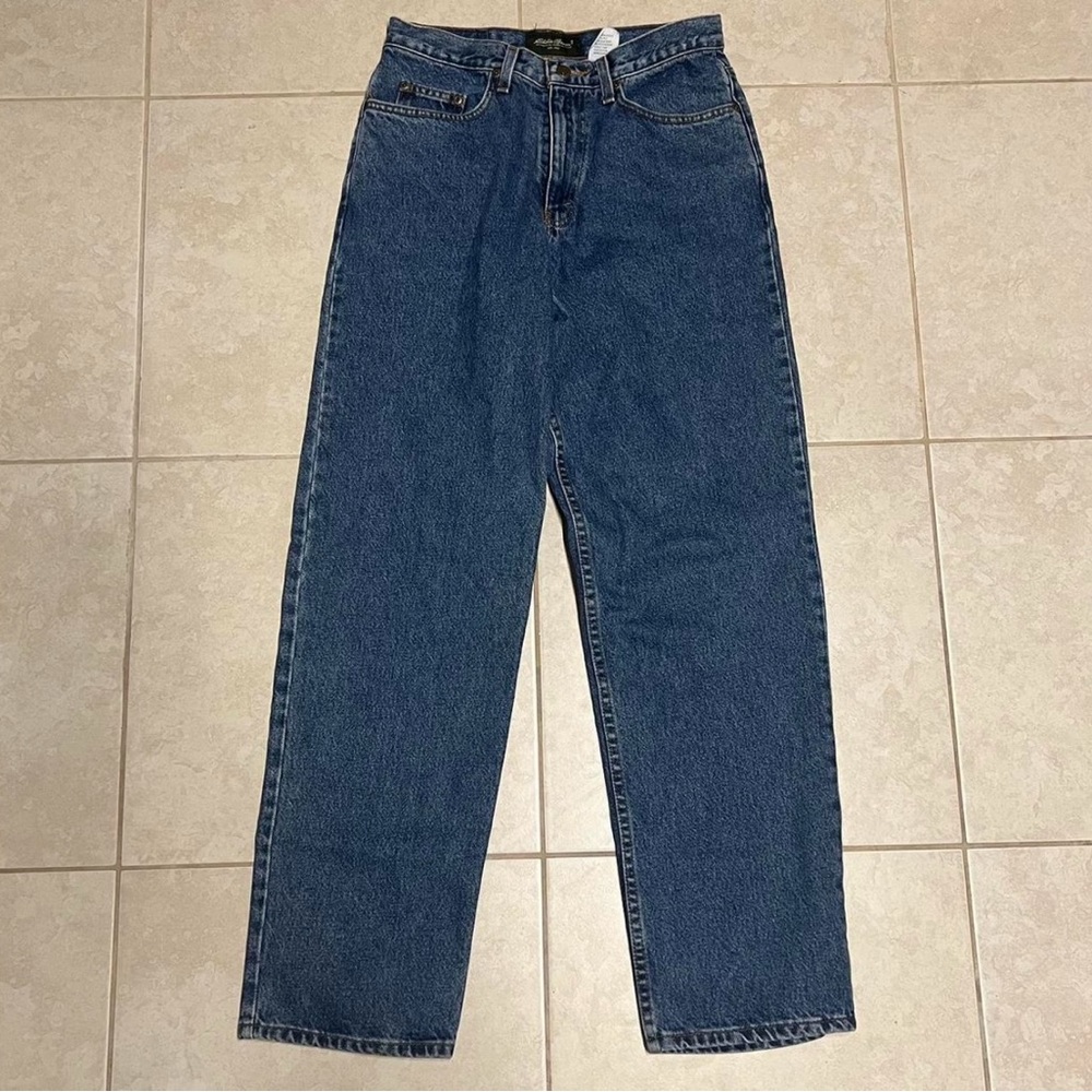 eddie bauer, relaxed fit blue jeans